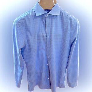 Charles Tyrwhitt. Men's Blue Checkered Shirt